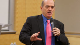 Steve Mariotti speaking at the University of Michigan in 2012. Photo credit: UM Nonprofit and Public Management Center